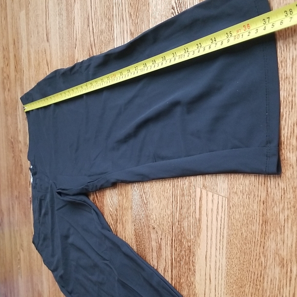 (12) Retrology Nylon Blend Black Ankle Cropped Business Casual Pants Goth Classy - Picture 6 of 8